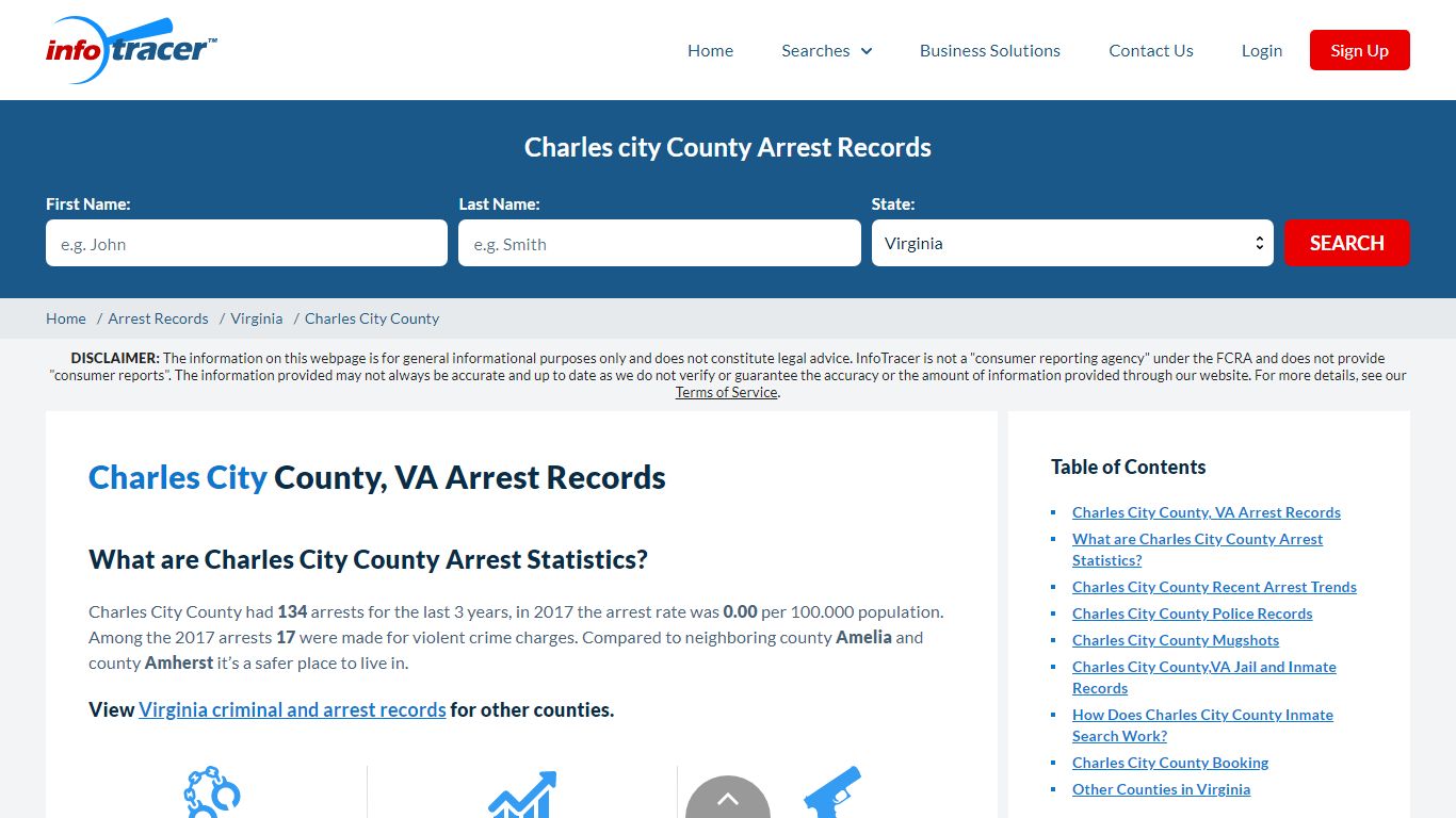 Charles City, VA Arrests, Mugshots & Jail Records - InfoTracer